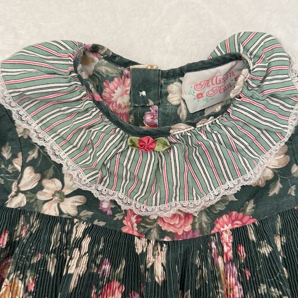 VINTAGE Allison Ann Floral Top/Dress 4T - Picture 2 of 9